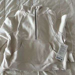 NWT Lululemon White Opal Scuba 1/2 Zip